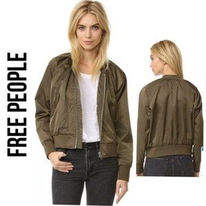 Free People "Midnight Moss" Bomber Jacket